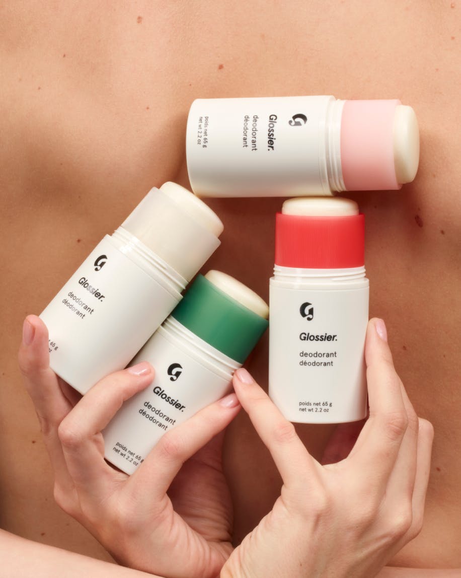 All 4 scents of Glossier Deodorant